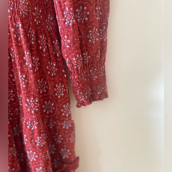 Red Fat Face Mini Ruffle Dress Size 8 - Picture 7 of 8